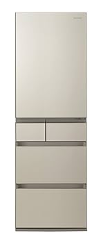 パナソニック 450L 5ドア パーシャル冷蔵庫 NR-E454PX-N Amazon | パナソニック 冷蔵庫 幅60cm 450L サテンゴールド NR