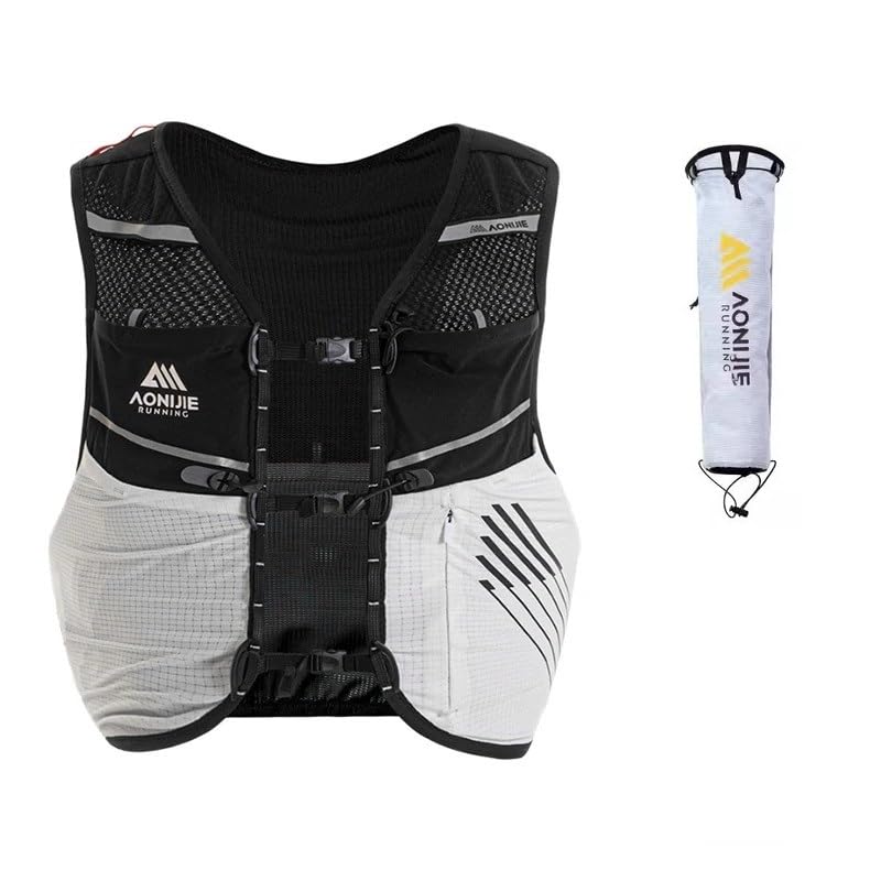 Aonijie Sac à dos d'hydratation 5 l avec sac de rangement pour pôles de trekking pour randonnée, course, marathon, cyclisme C9116-5L