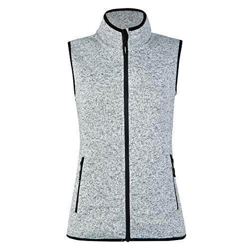 Spoear Zip Up Womens Vest With Zipper Pockets Athletic Sweater Fleece Vest Sleeveless Sweater Jacket(White,M) #TOP1