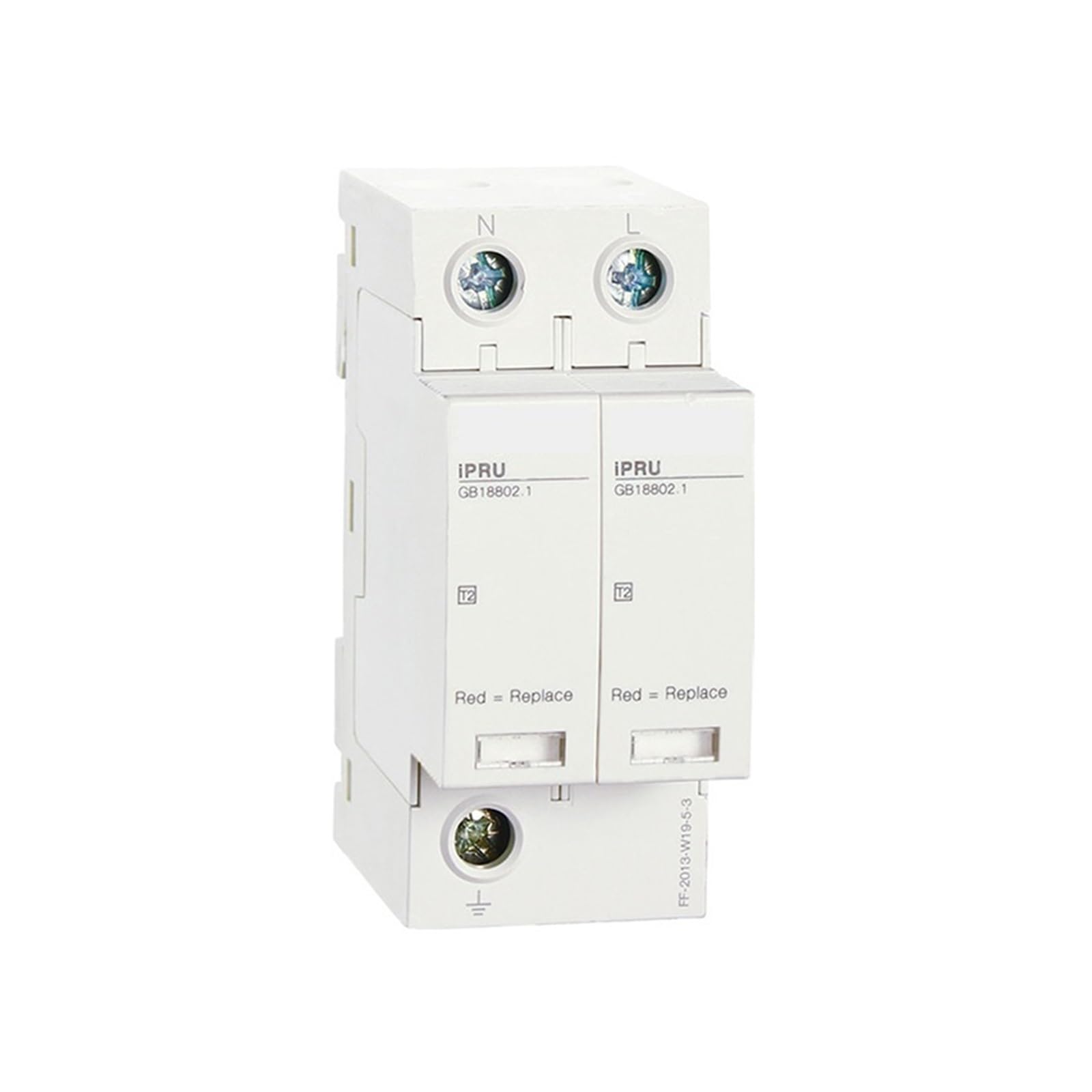Parasurtenseur iPRU 10 2P type T2 avec cartouche débrochable sécurisée - 2