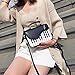 Imagen de Syrads Bolso con Diseño de Piano Bolso de Hombro para Mujer informal de Cuero PU para el Trabajo y la escuela