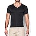 Under Armour Men's Tactical HeatGear Compression V-Neck, Black (001)/Clear, Small