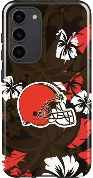Skinit Pro Phone Case Compatible with Galaxy S23 Plus - Officially Licensed NFL Cleveland Browns Distressed Design