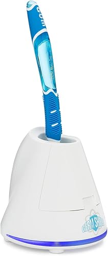 TAO Clean Germ Shield - Desinfectante para cepillos de dientes UV, estación de limpieza universal que se adapta a todos los cepillos de dientes