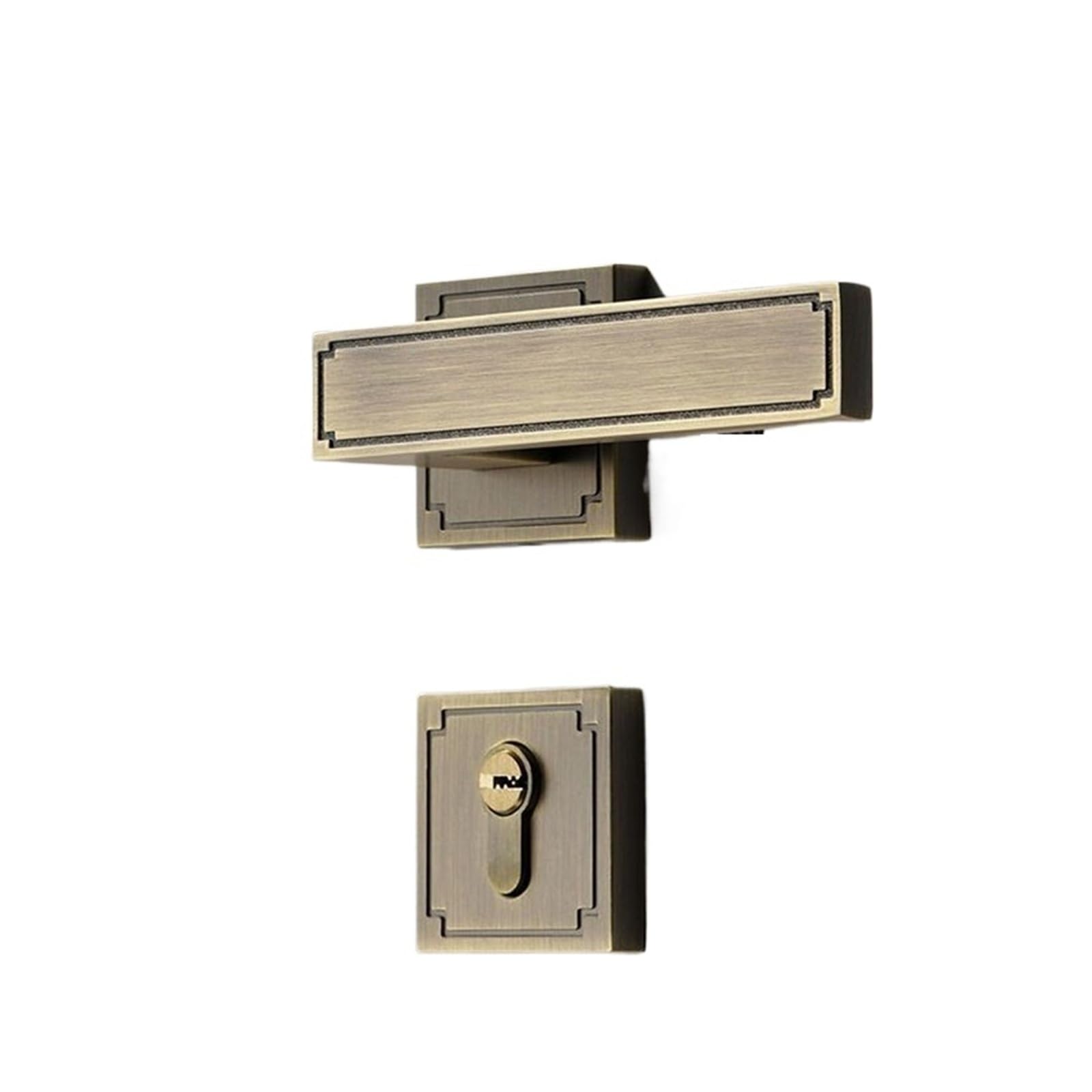 FBXRXZFPJ Wooden Door Lock Indoor Silent Handle Furniture Hardware