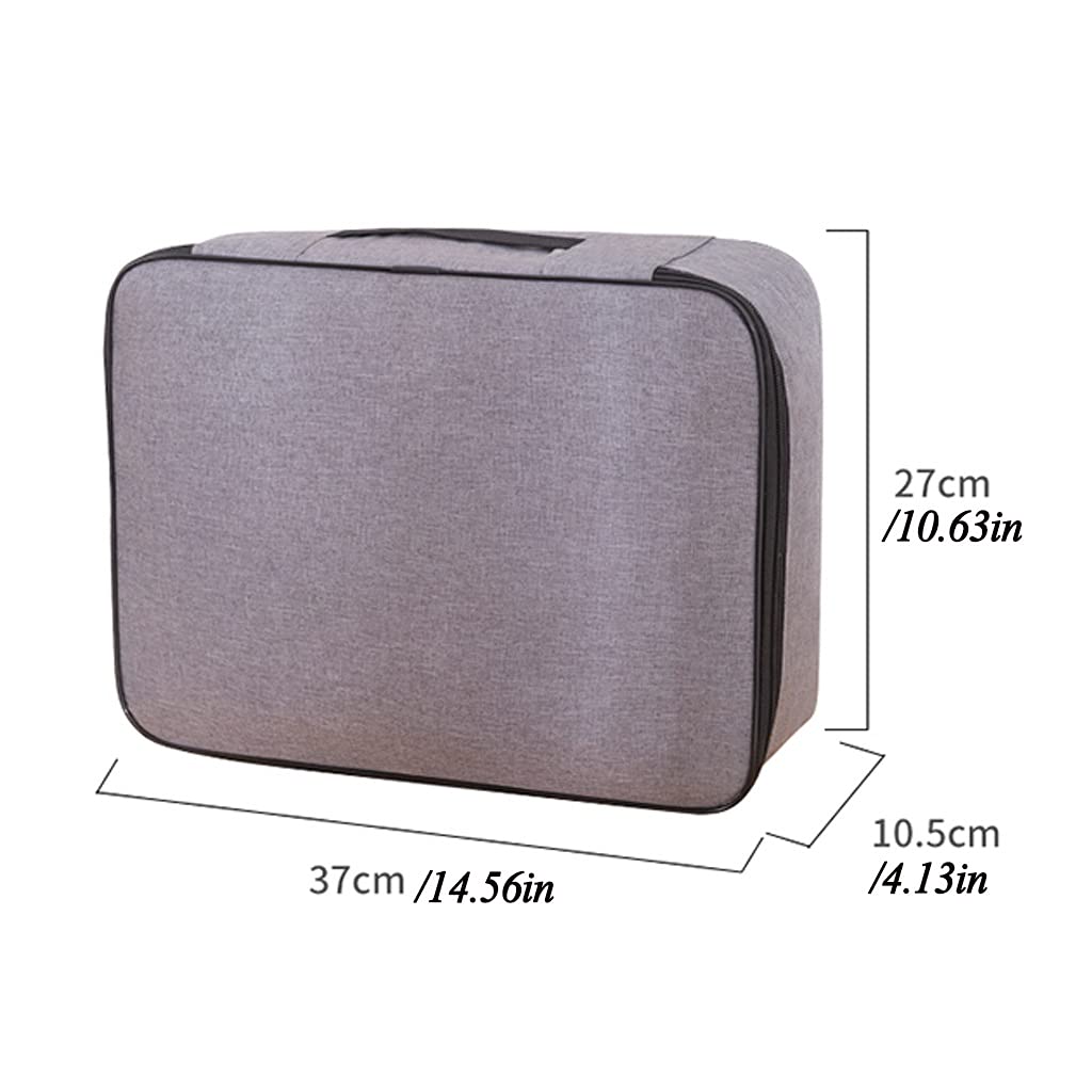 Dokumententasche a4, wasserdichte Dokumententasche, A4-Aufbewahrungsbox, sichere Reisetasche für das Home Office, mehrschichtige tragbare Ablage für wichtige Dateien, Zertifikate ( Color : Dark blue )