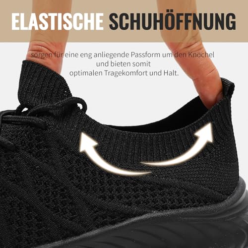 Sportschuhe Damen Sneaker Leicht Hallenschuhe Turnschuhe Bequem Laufschuhe Slip-On Tennisschuhe Running Schuhe Damen Outdoor – Bild 5