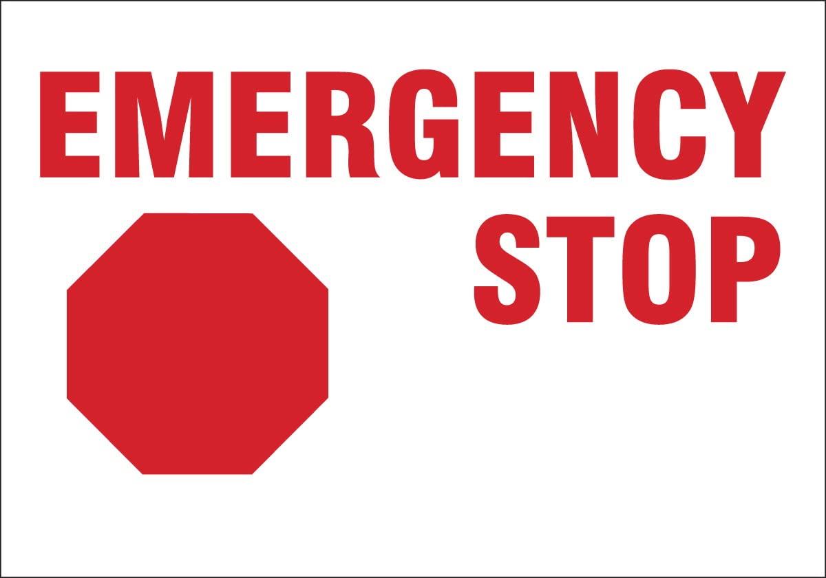 Brady27411LS Machine and Equipment Labels, Engineering Grade Reflective Sheeting, 3.5" x 5", Red On White (Pack of 8)