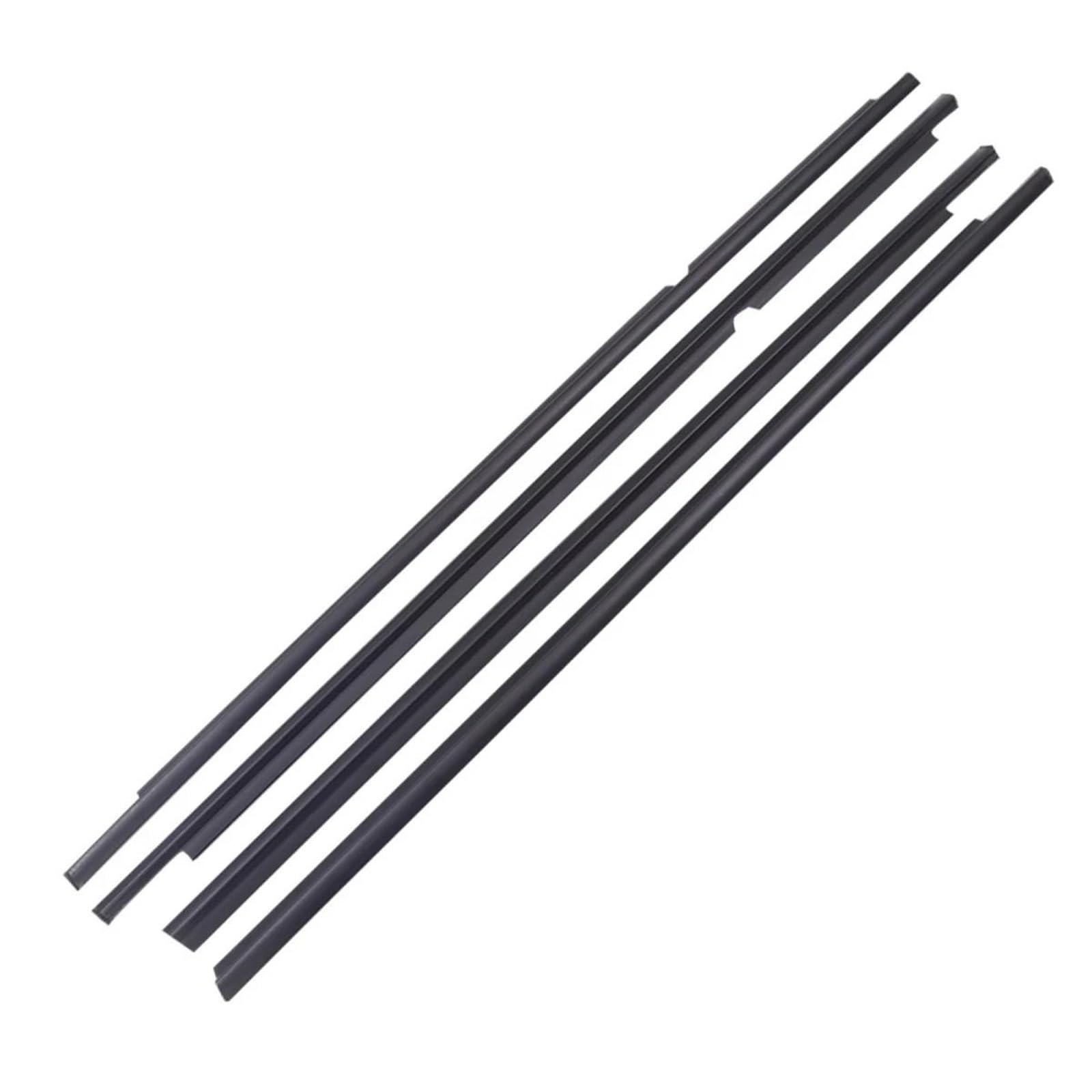 Fkhbzm One Color 4Pcs Car Window Weatherstrip Black For Toyota For Perodua For Viva 68162-Bz020 68161-Bz020 68164-Bz020 68163-Bz020 Leakproof