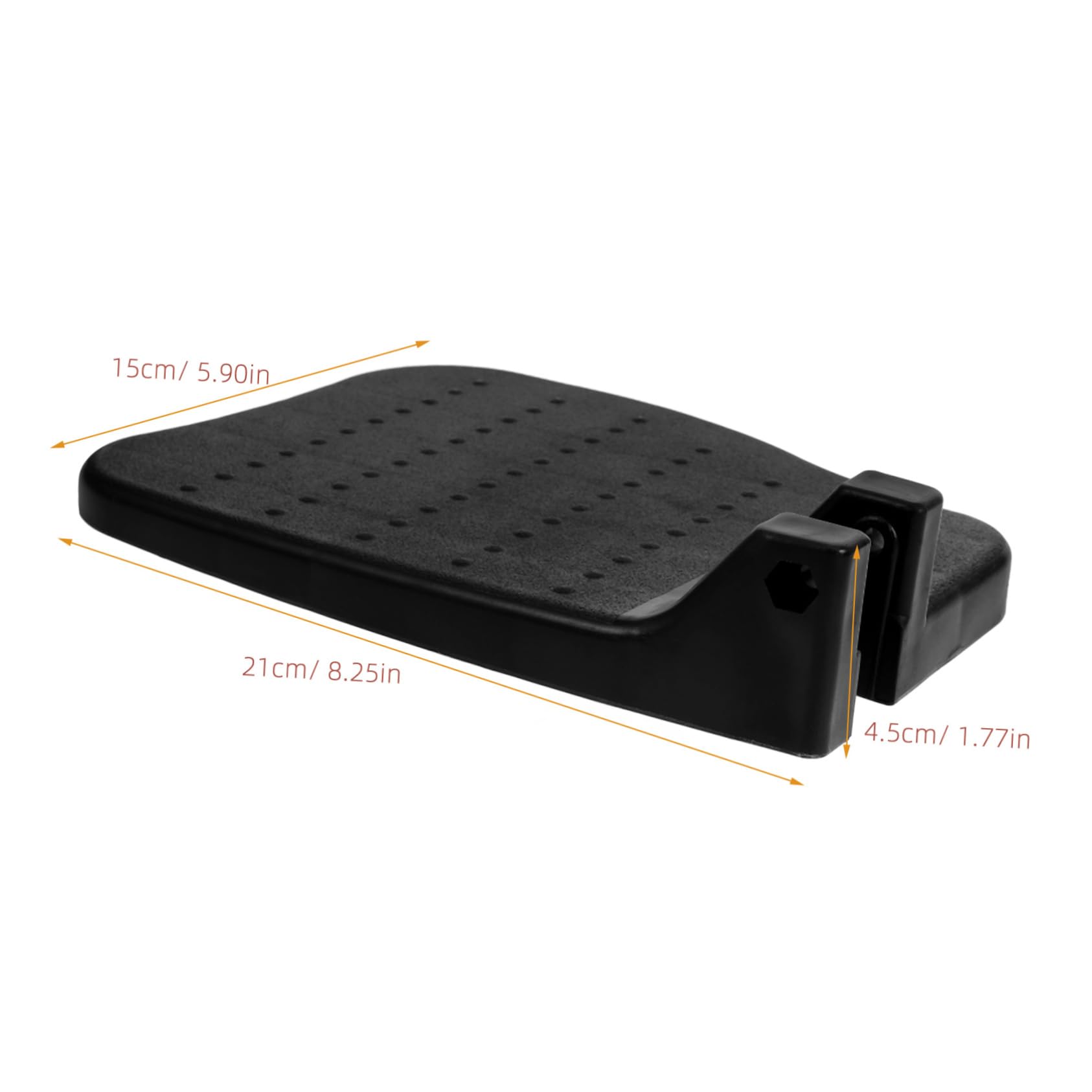 GOOHOCHY 1 Pair Wheelchair Footrest Wheel Chairs Lifting Wheelchair Footplates Stable Wheelchair Footplates Wheelchair Leg Rest for Elderly Wheelchair Footplates for Patient Pp Black