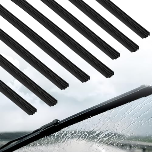 8 PCS 800mm/31.5in Wiper Blade Refills, Natural Rubber Wiper Blades, Rubber Universal for Wiper Blades, Replacement Rubber for Windscreen Wipers