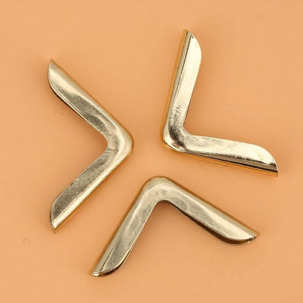 10 Goldene Buchecken 30x30 Mm – Metallecken Zum Schützen Von Kanten & Ecken
