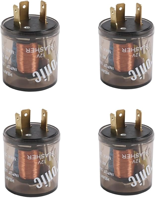 Relé eletrônico do pisca-alerta LDMINDA 12 V com 3 pinos – Kit com 4 unidades