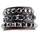Y-blue Fashion Jewelry Bangle Bracelet Boyfriend Gift Made of Genuine leather and Alloy 4 Color Black