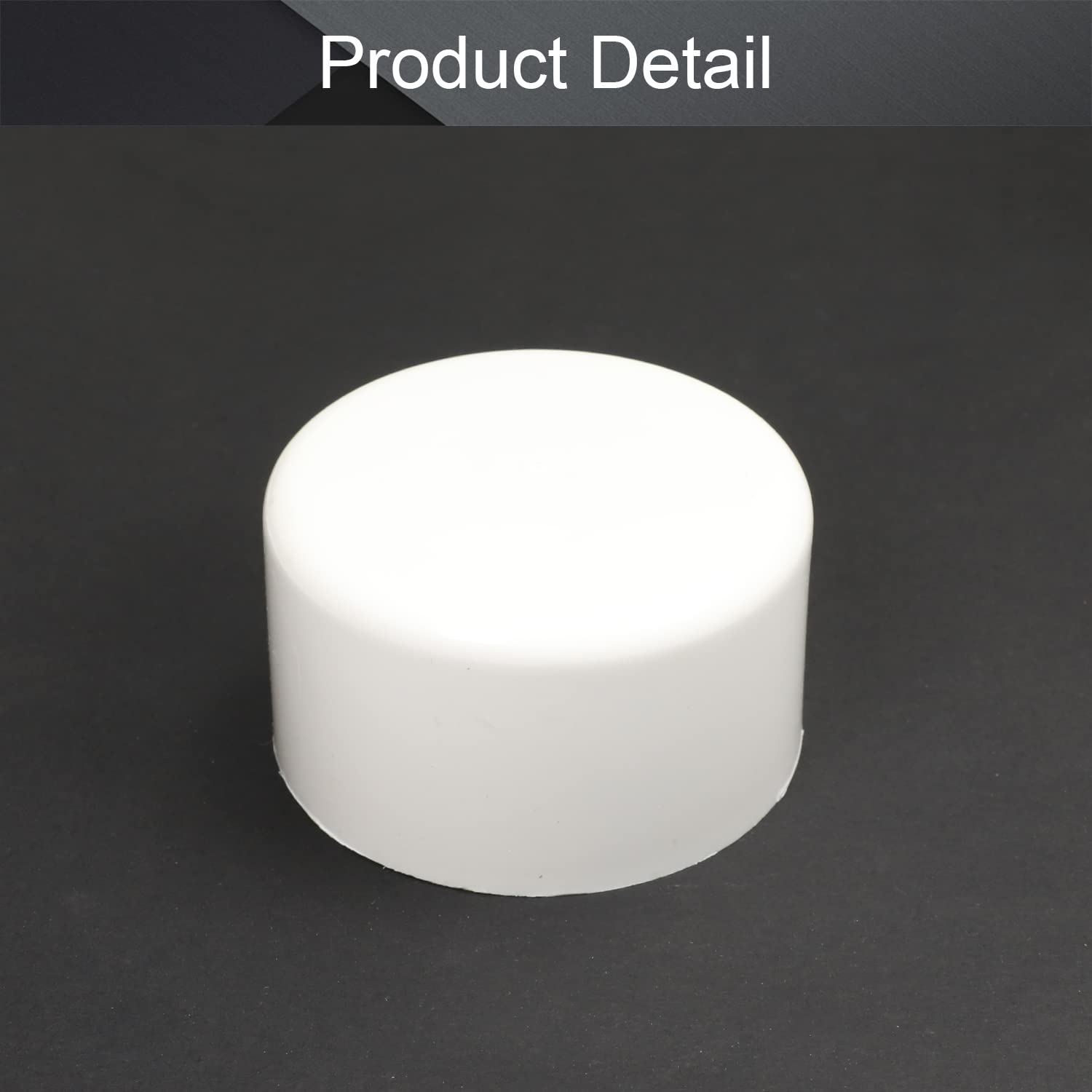 Othmro Tappo terminale per tubo in PVC ID da 2 cm, 4 pezzi, per mobili, per mensole fai da te in PVC, struttura di supporto da giardino, telaio di stoccaggio, bianco