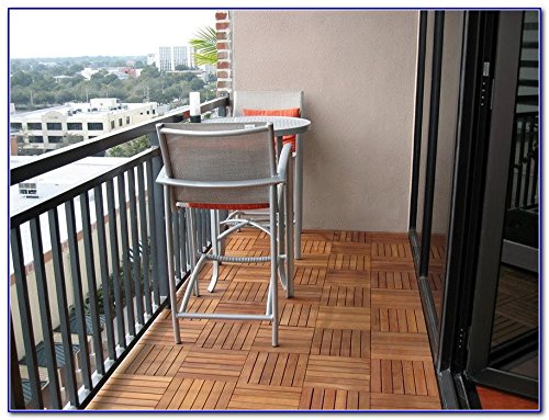 Tuinmijl® 30cm x 30cm Inter Locking Click-Deck HARDWOOD Anti-Slip Decking Tegels - Patio, Balkon, Dakterras, Hot Tub Deck Tegels Vloerbedekking Binnen Of Buiten Gebruik - Image 4