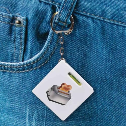 Cinta métrica con nivel Azeeda diseño tostadora miniatura 3