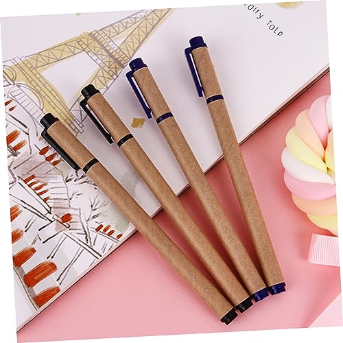 DOITOOL 10 piezas bolígrafos con tinta marrón miniatura 4