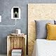 Gosknor 2stk Wandhalterungen für Handys, Kunststoff-Wandhalterung Handy-Regal Ständer Das Bett Smartphone-Ständer Smartphone-Zubehör für iPhone und Android (Gletscherweiß)