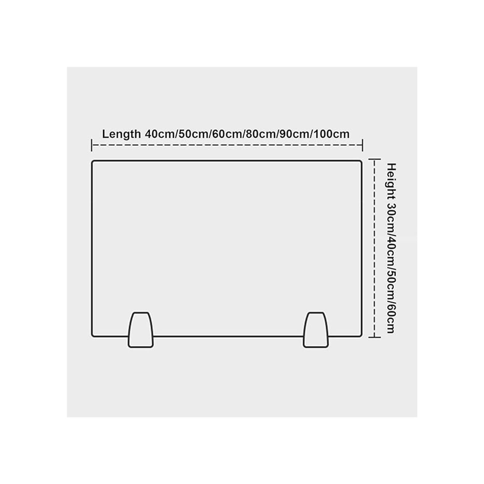 Paravent de séparation en acrylique pour la maison et le bureau, réduit les distractions visuelles