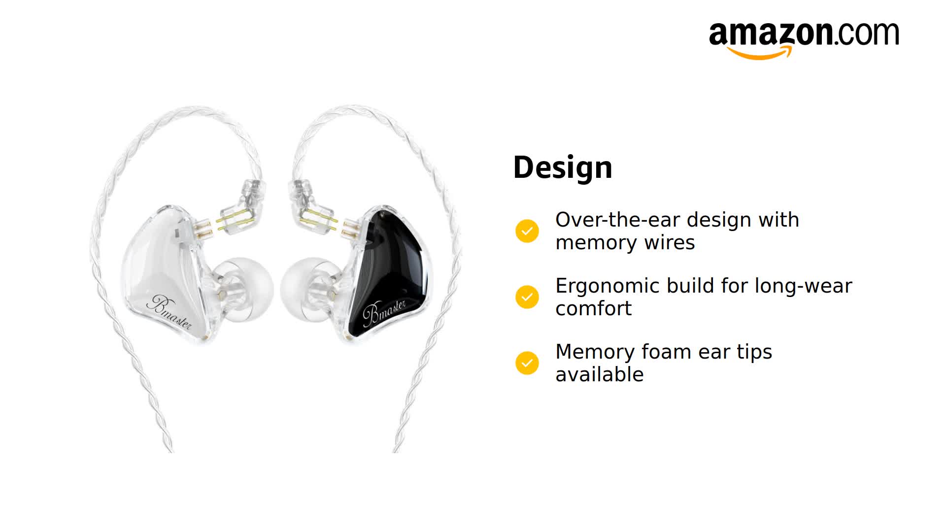 Amazon.com: BASN Bmaster Triple Driver in-Ear Monitors Headphones
