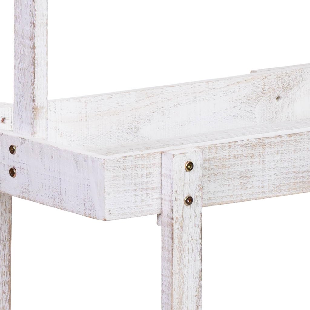 WANDERLUST DECO Carro expositor-estantería de madera con 3 bandejas 85x42x102/145h cm