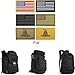 WZT Bundle 6 Pieces American Flag Tactical Morale Military Patch Set