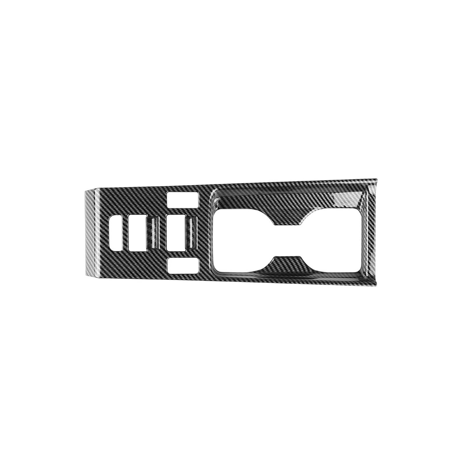 Pour Hyundai IONIQ 6 2022 2023 + LHD voiture en Fiber carbone Console centrale eau support verre décoration couverture garniture autocollant Revêtement carbone console centrale Panneau