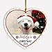 Personalized Photo Cat or Dog Ornament Christmas 2023, Photo Cat or Dog Ornament Gifts, Picture Cat or Dog Ornament Gifts for Cat/Dog Dad Mom, Customized Text Picture Name Cat Dog Ornaments Xmas