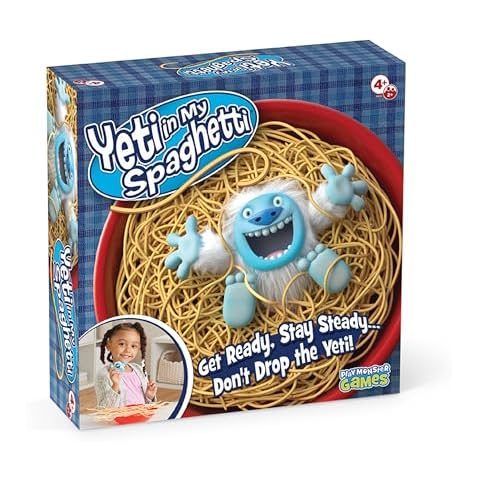 Yeti in My Spaghetti Board Game – Kids Games, Family Game, Multi-Player, Board Games for Family Night, Preschool Toys, Hand-Eye-Coordination Game, Don’t Drop Yeti, Ages 4+ Cover