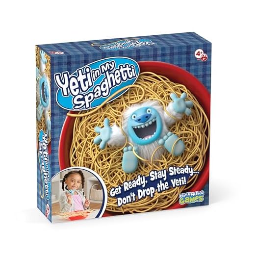 Yeti in My Spaghetti Board Game – Kids Games, Family Game, Multi-Player, Board Games for Family Night, Preschool Toys, Hand-Eye-Coordination Game, Don’t Drop Yeti, Ages 4+