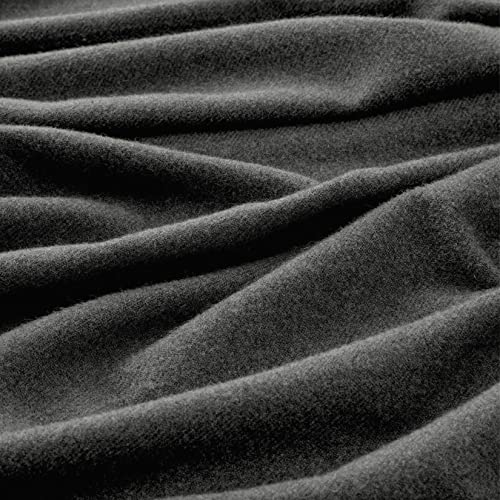 La Jolie Muse Throw Blanket For Couch Soft Lightweight - Faux Cashmere Melange Throw Blanket With Tassels, Cozy Warm Decorative Blankets For Bed Sofa Chair Living Room (Smoky Gray, 50 X 60 Inches) #TOP1