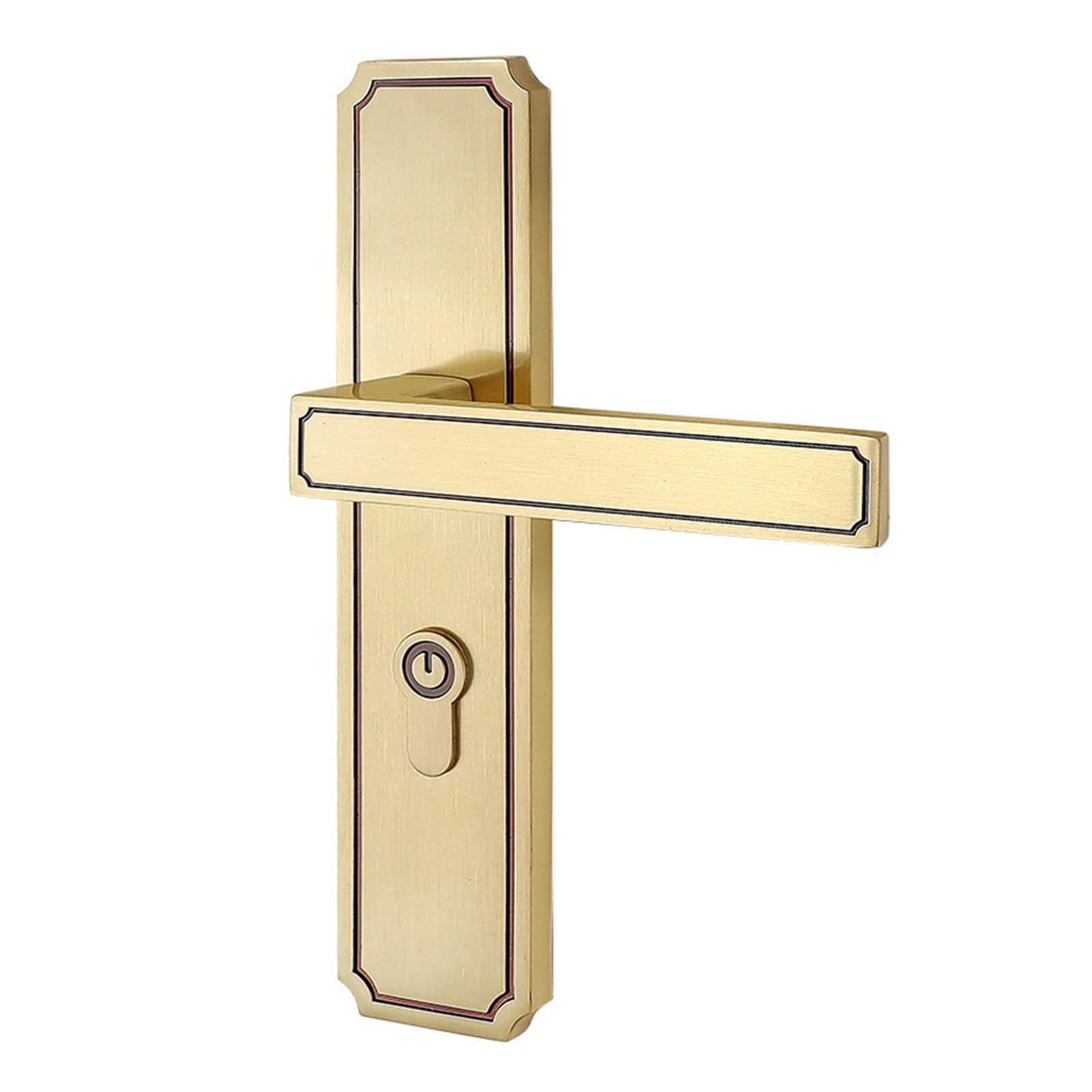 Latón Cerradura Silenciosa Estilo Chino Baño Puerta Madera Maciza Interior