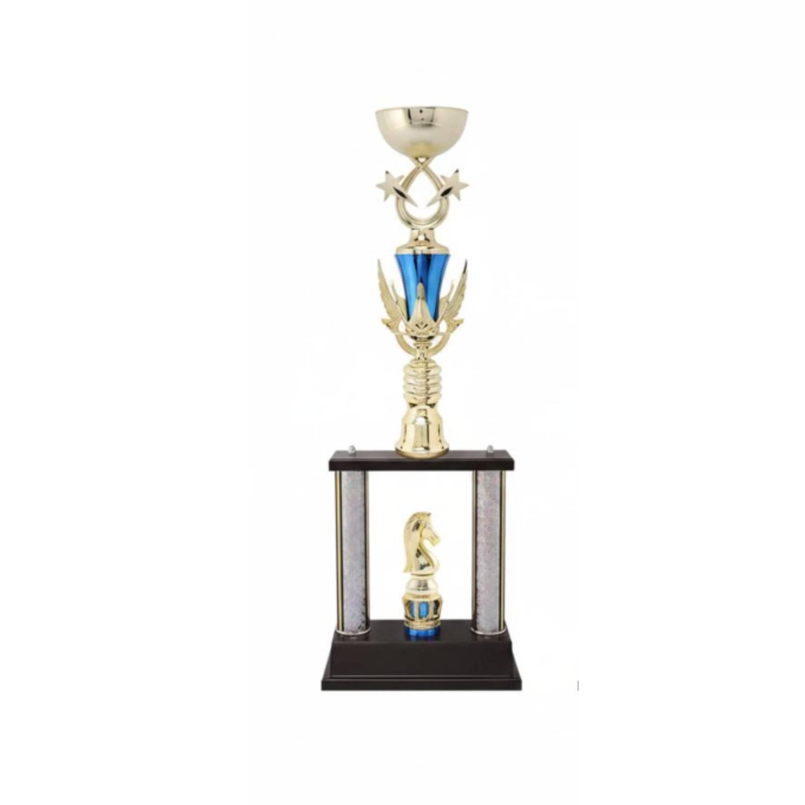 Customizable Horse Racing Award Complimentary Engraving Equestrian Award Statue Creative Design Golden Horse Award for Equestrians, Jockeys, 74CM, Ez13-two Pillar | Sporting Goods-image-32