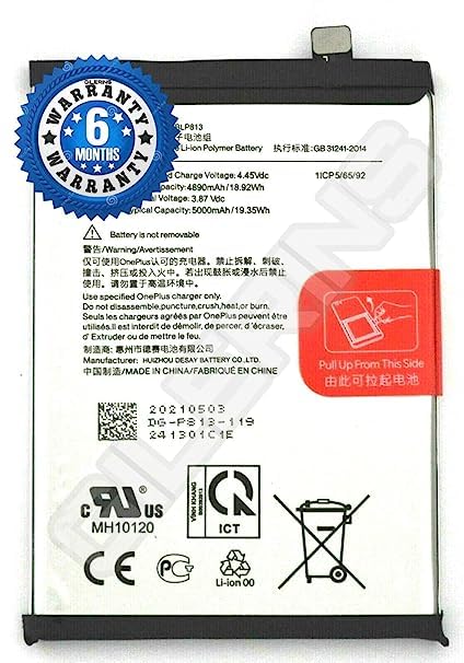 Image of Original BLP813 Battery for Oneplus Nord N100 BLP813 (5000mAh) Battery with 6 Months warrenty ****(A0247)