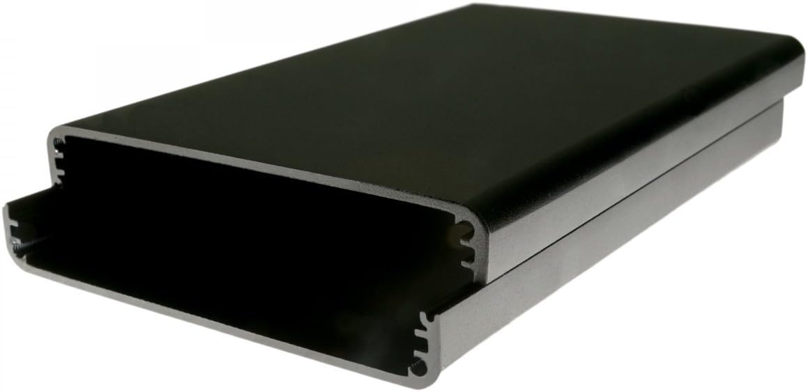 NooElec Extruded Aluminum Enclosure Kit for HackRF One, Black