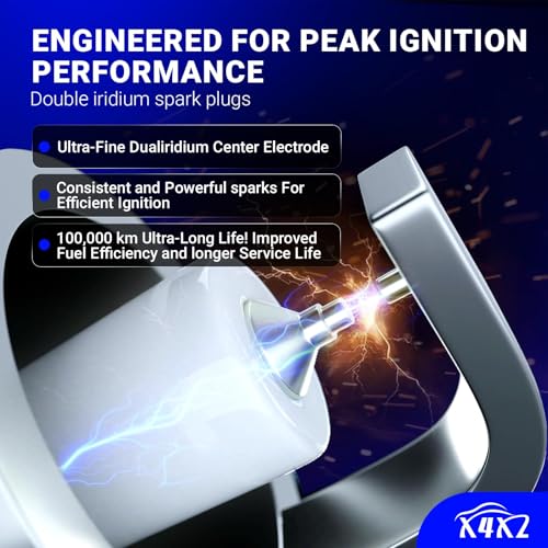 Image of UF535 Ignition Coil Packs & 95983 Double Iridium Spark Plug Mercedes-Benz | Compatible with 2006-2014 Mercedes-Benz C250 C300 C350 CL550 CLK350 CLS550 E300 Dodge Sprinter