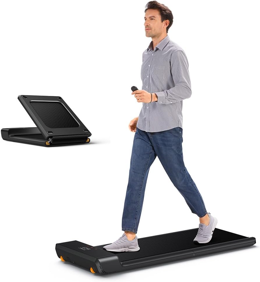 KingSmith WalkingPad A1 Plus Newly Upgraded Load Capacity up to 136KG Smart Foldable Under Desk Treadmill for Home Slim Portable Running Walking Pad