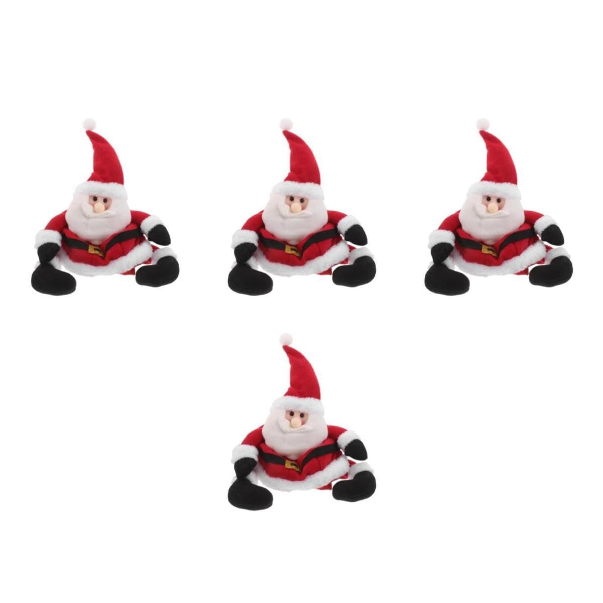 Toyvian 4 Piezas Gorro de Navidad de Piernas Largas, Tejido, Ligero,