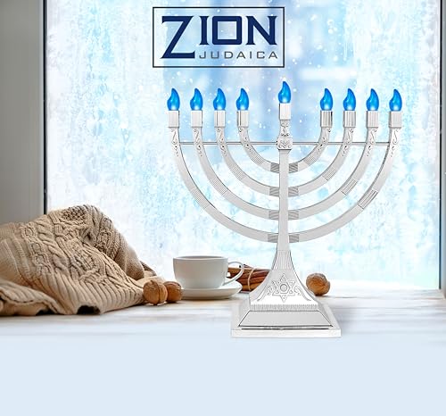 image for Zion Judaica Ltd Zion Judaica 6 Pack Electric Hanukkah Menorahs LED US