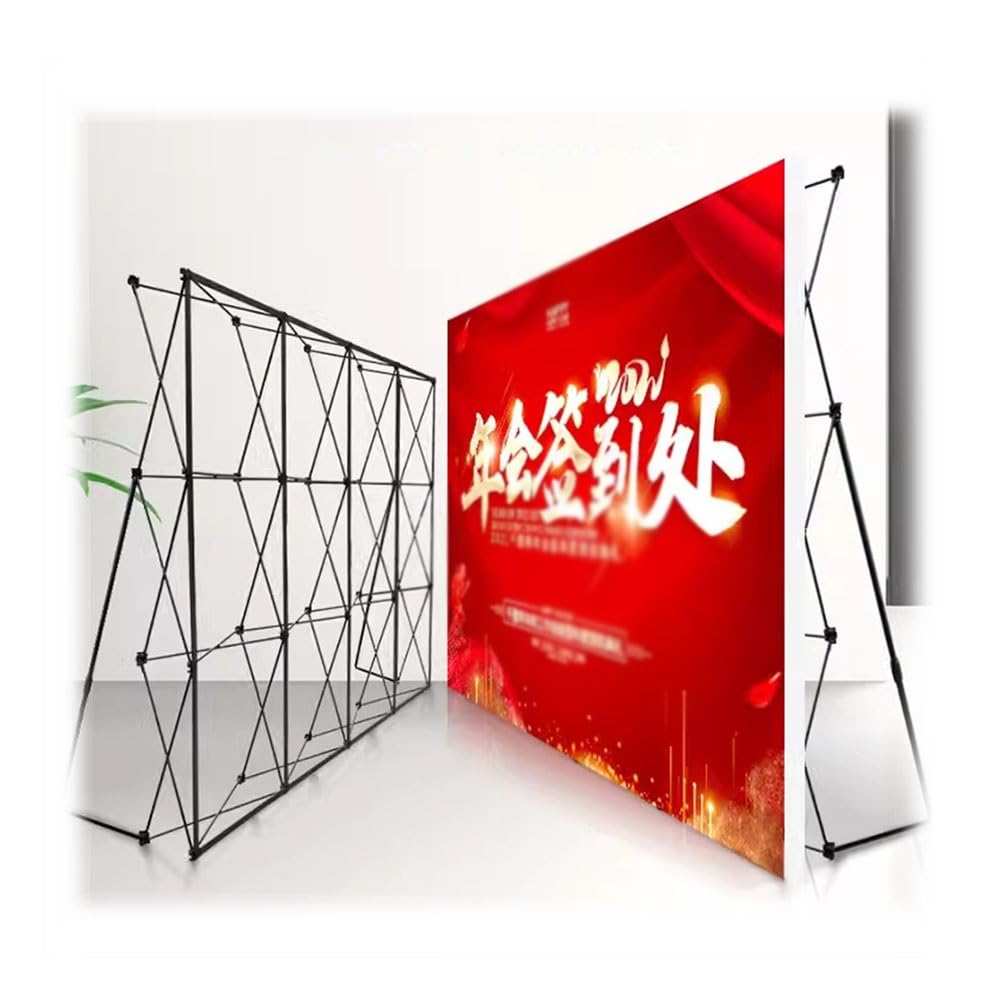 Stand Espositivo Pop-Up Con Fondale Portatile – Telaio In Ferro 230x155/608 Cm Con Borsa Da Trasporto, Per Fiere E Eventi