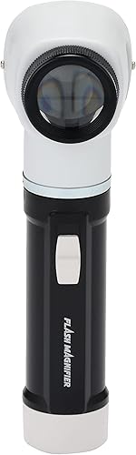 Miniatura 3 de Misar Tech RF-100 - Lupa de mano, aumento de 10x, diámetro de la lente de 1.2 pulgadas (1.181 in), graduaciones de 0.02 pulgadas (0.020 in), luz