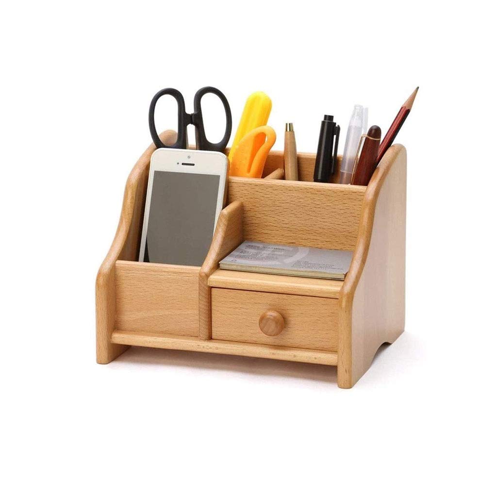 Stiftehalter aus Holz für Büro, Schreibtisch, Arbeitszimmer, schräge Einführung, Stifthalter, Aufbewahrungsbox, Stifte