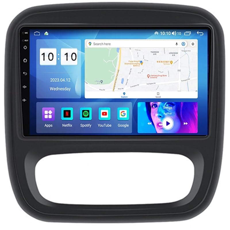 Autoradio 2 DIN Android 14 para Opel Vivaro 2015 que soluciona la falta de GPS moderno