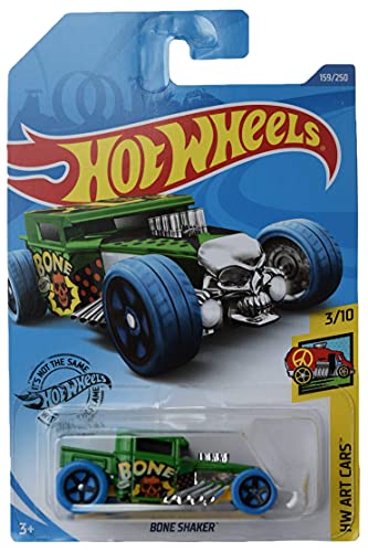 Hot Wheels Bone Shaker, [Green] 159/250 Art Cars 3/10