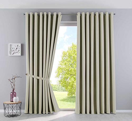 Newyork 201920600-2 - Tende oscuranti con occhielli isolanti protezione UV UV 225 x 295 cm confezione da 2