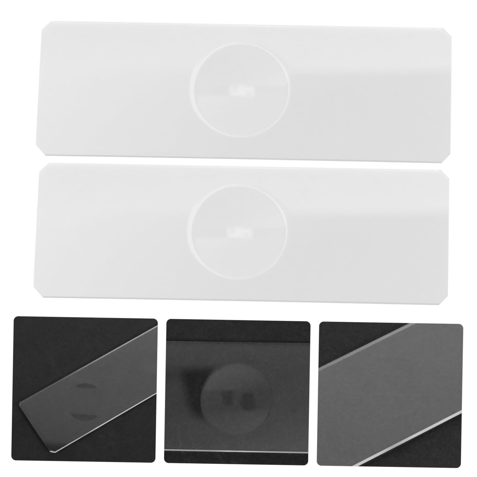 Lames de Microscope à Cuvette Simple pour Spécimens Aquatiques, Lot de 50