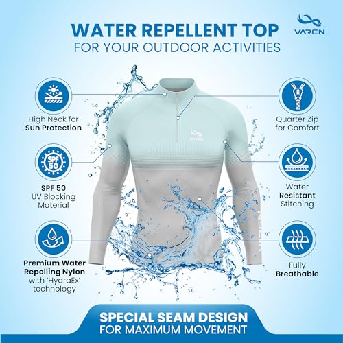 Elemento Long Sleeve Rash Guard T-Shirt with UV Sun Protection for Surfing, Fishing, Swimming, Hiking, Cycling, Active Wear2