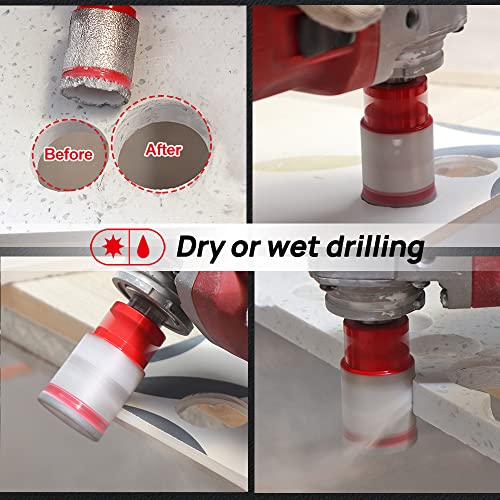 DT-DIATOOL Diamond Core Drill Bit Finger Bit 25mm for Drilling Enlarging Holes of Porcelain Tile Marble Artificial Stone - Image 3