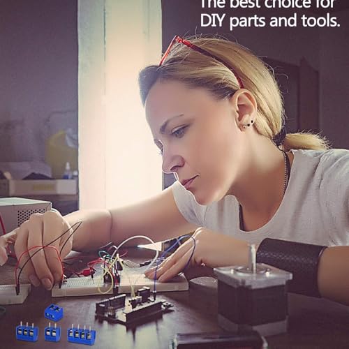 Conectores de tornillo paso 5mm para reparar regletas dañadas y asegurar cables de alimentación en PCB 7
